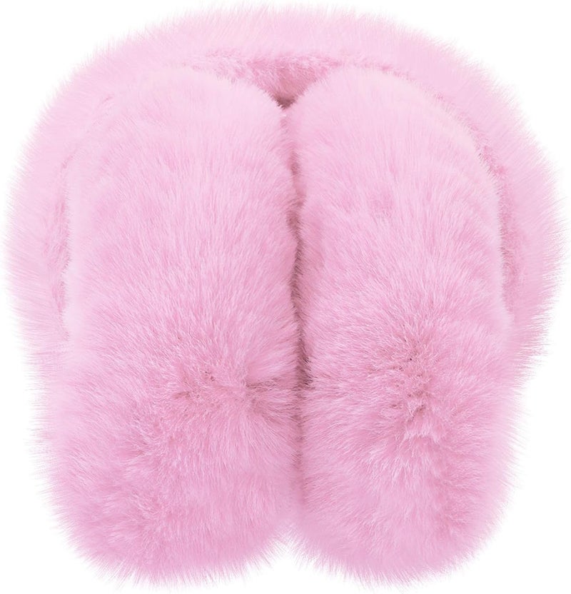 CHUANGLI Foldable Ear Muffs for Women Cold Weather Fluffy Earmuffs Winter Warm Headband Cute Slouchy Ear Warmers - Image 2